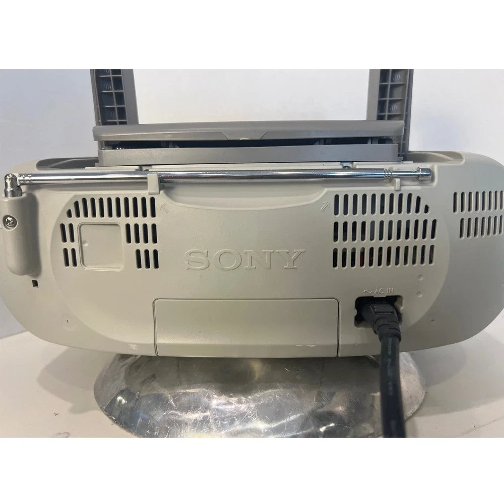 Sony CFD-S01 CD Cassette Boombox AM FM Radio CD-R/RW Mega Bass Tested Works